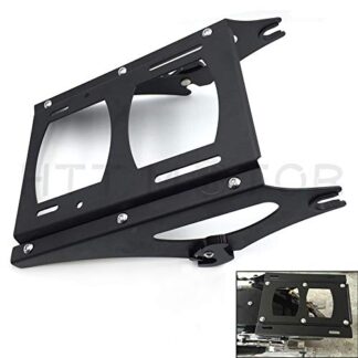 XHT(BC) Black Detachable Two Up Tour Pak Pack Mounting Rack For Harley Touring 2009-13
