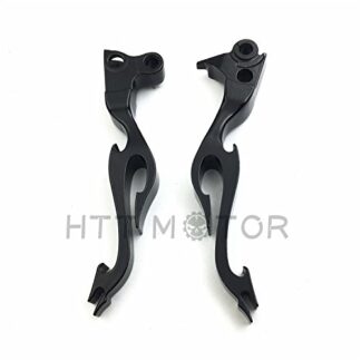 XHT(BC)- Black Flame Lever Harley Flstc Heritage Fxdwg Dyna Wide Glide Fxdb Street Bob