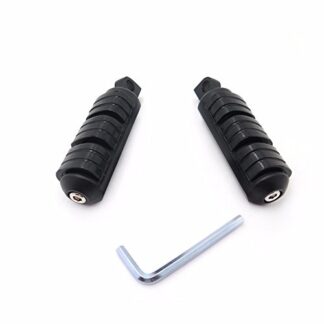 XHT(BC)- Black FootPeg For Harley w/Male Mount Dyna Fat Boy Sporster Yamaha Suzuki