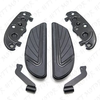 XHT(BC)- Black Footboard Kit For Heritage Softail Classic FLSTC/Fat Boy FLSTF
