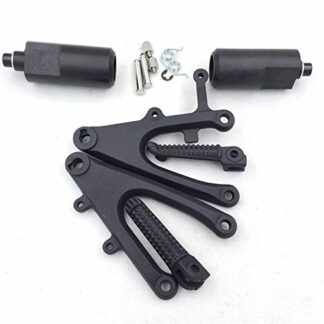 XHT(BC)- Black Footrest brackets Frame Sliders for 2004 2005 2006 Yamaha YZF R1 YZF-R1