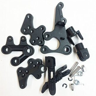 XHT(BC)- Black Front Rider Foot Pegs Bracket Fit For Suzuki Gsxr1000 2005 2006 2007 2008