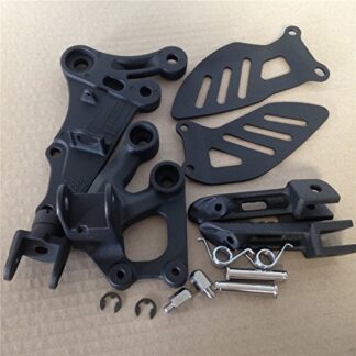 XHT(BC)- Black Front Rider Foot Pegs Bracket Fit For Suzuki Gsxr600 Gsxr750 2006-2010