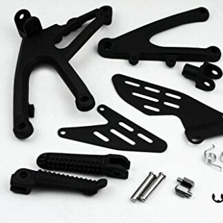 XHT(BC)- Black Front Rider Foot Pegs Bracket Fit For Yamaha Yzf-R1 Yzf R1 2007 2008