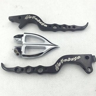 XHT(BC)- Black Handle Lever Blade Foot Pegs for 99-07 Suzuki Hayabusa GSX 1300R GSX-R1300