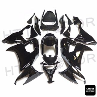 XHT(BC)- Black INJECTION Fairing Kit Fit Kawasaki ZX-10R 2009 2008-2010 004 VV