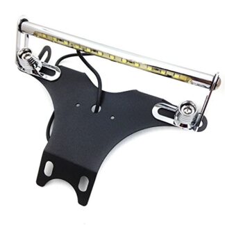 XHT(BC)- Black LED Light Fender Eliminator Tidy Tail No Logo For 2006-2015 Yamaha Yzf R6 Yzf-R6 Yzfr6