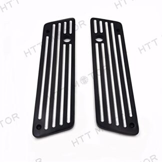 XHT(BC)-Black Left Right Deep Cut Saddlebag Latch Cover For 94-13 Harley FLHR Road King