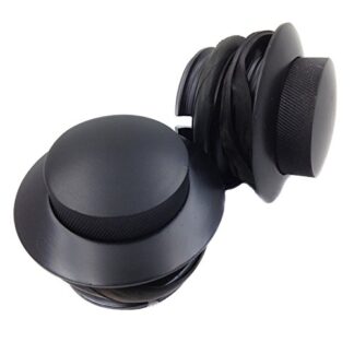 XHT(BC)- Black Pop Up Gas Cap Vented Fuel Tank Cap Set For 1982-2010 Harley Davidson all models with dual screw in gas caps (Touring/Sporster/Dyna/CVO/Trike)