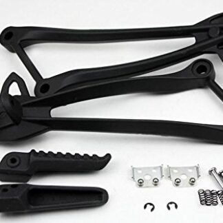 XHT(BC)- Black Rear Passenger Foot Pegs Bracket For Kawasaki Zx10R Zx-10R 2008 2009 2010