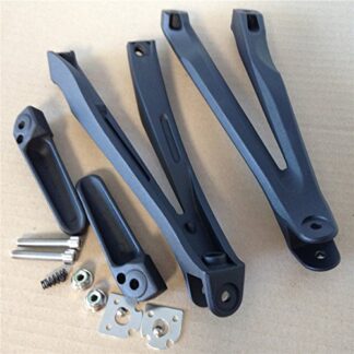 XHT(BC)- Black Silver Rear Passenger Foot Pegs Bracket Fit For Yamaha Yzf R1 2004-2008