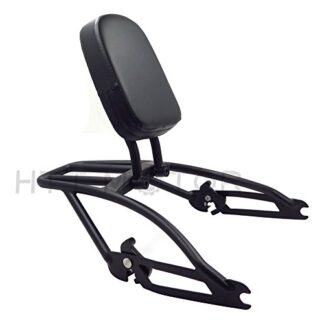 XHT(BC)- Black Sissy Bar Backrest Two-Up Luggage Rack For Harley Street XG500 XG750 15-17