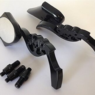 XHT(BC)- Black Skull Blade Mirror fit CBR Kawasaki Ninja Suzuki Hayabusa Yamaha YZF