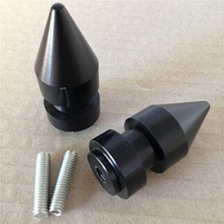 XHT(BC)- Black Spike Swingarm Spools No logo 6mm Thread For Yamaha R1 YZF-R1 1998-2013/ R6 YZF-R6 1998-2013/ R6S YZF-R6S 2006-2009/ VMAX (All Years)