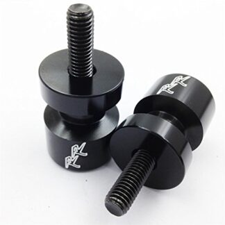 XHT(BC)- Black Swingarm Spools"RR" Engraved Logo 8mm For CBR954RR 2002-2003/ RC51 (RVT1000R) 2000-2006