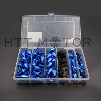 XHT(BC)- Blue Spike Bolt MC Sportbike For Kawasaki Ninja EX250 ZX14 ZX7 ZX9R Universal