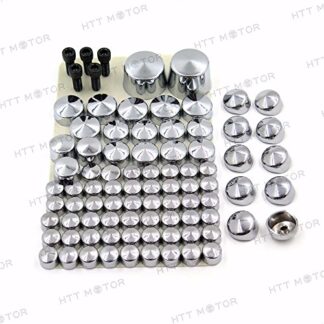 XHT(BC)- Bolts Toppers Caps For 2007 2008 2009 2010 2011 2012 Harley Softail Twin Cam Chrome