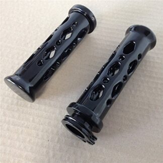 XHT(BC)- CNC Billet Aluminum Hand Grips Flat End For Motorcycles bikes with 7/8" (22mm) handlebars (Kawasaki Suzuki Yamaha)