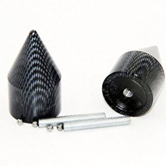 XHT(BC)- Carbon Spike Bar Ends Hand Grip Handlebar End Caps For Suzuki GSXR 750 1996-2013