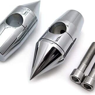 XHT(BC)-Chrome 1" Billet Spike HANDLEBAR RISERS For Harley Softail Dyna Sportster Custom