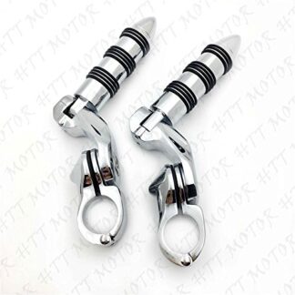 XHT(BC)- Chrome 2.5" Short Foot Peg Kit 1.25" Engine Guard For Magna VF750 VF1100