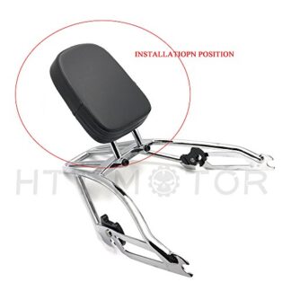 XHT(BC)- Chrome Backrest NO Luggage Rack for Harley Street 500 750 XG500 XG750 15-17