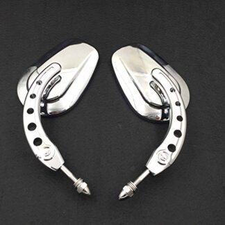 XHT(BC)- Chrome Big Mirrors For 1984 and up Harley Davidson Touring Street Glide Road Glide Special Electra Glide Ultra Classic Ultra Limited