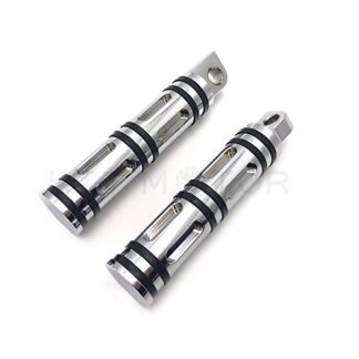 XHT(BC)- Chrome CNC Foot Pegs Rest Levers For Harley Motorcycle Touring Male Peg Mount