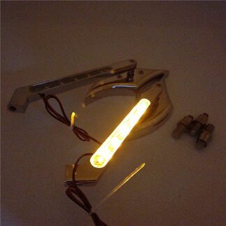 XHT(BC)- Chrome Diamond Shape LED Turn Signal Integrate Mirrors Fit all Yamaha Cruiser Bikes models including Royal Star V-star Warrior V-Max Virago