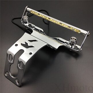 XHT(BC)- Chrome Fender Eliminator Tidy Tail w/LED Light"R1" Logo For 2004-2015 Yamaha Yzf R1 Yzf-R1 Yzfr1