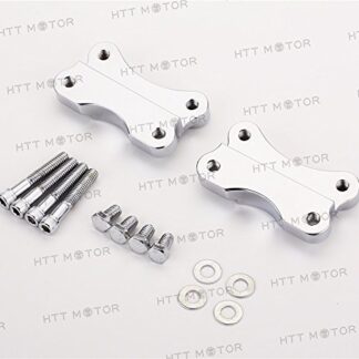 XHT(BC)- Chrome Fender to Fork Adapter Mount Bracket For 86-14 Harley FLST W/ 21" Wheel