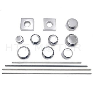 XHT(BC)- Chrome Fork Axle Caps Covers For 1999-2011 Suzuki Gsx-R 1300 R Hayabusa Gsxr1300