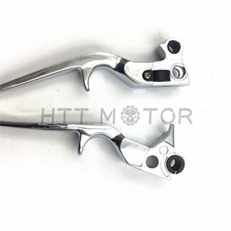 XHT(BC)- Chrome Hand Levers Harley Fxdl Dyna Low Rider Flhr Road King Ultra And Touring
