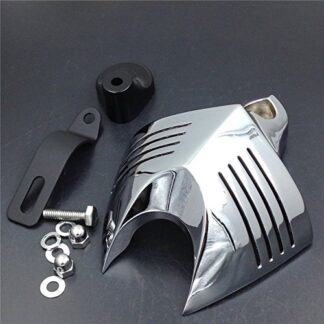 XHT(BC)- Chrome Horn Cover Fit for Harley Big Twins V-Rods Stock Cowbell Horns 1992-2013