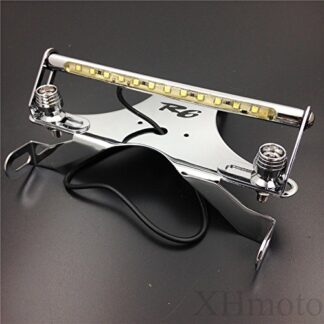 XHT(BC)- Chrome LED light Fender Eliminator Tidy Tail"R6" Logo For 2006-2015 Yamaha Yzf R6 Yzf-R6 Yzfr6