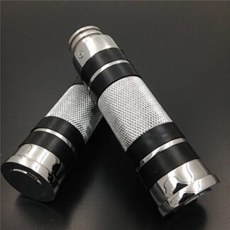 XHT(BC)- Chrome Motorcycle 7/8" 22mm Hand Grips Fit For Kawasaki Vn Vulcan Classic Drifter 800