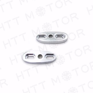 XHT(BC)- Chrome Motorcycle Mirror Block Off Mirror Base Mirror Plates 2.5" X 1"