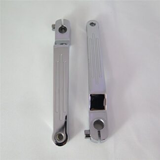 XHT(BC)- Chrome Silver Groove Cut Heel/Toe Shift Lever For Harley 1986-later FL Softail/ 1988-later Touring/ 2008-later Trike