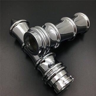 XHT(BC)- Chrome Skeleton Spike 22mm 7/8" Hand Grips For Most Motorcycles with 7/8" (22mm) handlebars (Not Fit Models Equipped with Hydraulic Clutch)