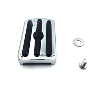 XHT(BC)- Chrome Skull Large Brake Pedal Pad For Harley Davidson '12-later Dyna FLD, 86-later FL Softail and '80-later Touring models(Fat Boy S/Heritage Softail Classic)