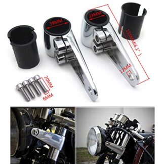 XHT(BC)- Chrome billet Aluminum Headlight Fork Mounting Brackets For 35mm 39mm 41mm Forks