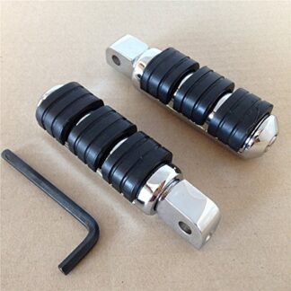XHT(BC)- Chromed Aluminum Rubber Front Foot Peg For Yamaha Road Star Warrior 2002-2009