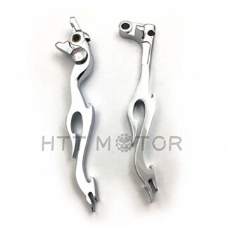 XHT(BC)- Chromed Brake Clutch Flame Hand Lever Fit For Yamaha Yzf R1 R6 R6S Fz1 Fzs1000