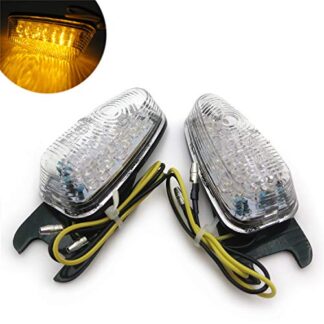 XHT(BC)- Clear Flush Mount Motorcycle Led Turn Signals Blinker Lights Universal Bike