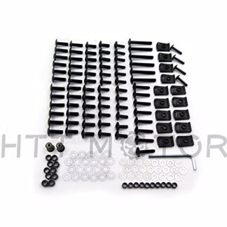 XHT(BC)- Complete Fairing Bolts Screws Fasteners Kit For CBR 954 RR 900 929RR Black