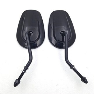 XHT(BC)- Custom Black Big Size Mirrors For Fits 1982-Later Harley Davidson Models (excepte VRSCF,and XL1200X mounted below the handlebars)