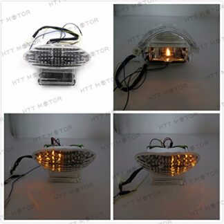 XHT(BC)- Custom Clear Lens Brake Tail Light w/Integrated Turn Signals Indicators For Suzuki 1999-2007 Hayabusa GSXR1300 2003-2006 Katana 600/750 2003-2006 GSX-F 600/700
