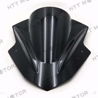 XHT(BC)- Double Bubble Windshield WindScreen for Kawasaki Ninja 300 EX300 2013-2015 Black