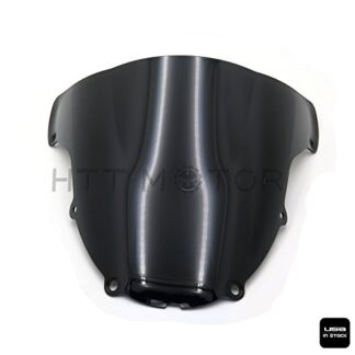 XHT(BC)- Double Bubble Windshield Windscreen For KAWASAKI ZX-6R/ZX636 2003-2004 Black