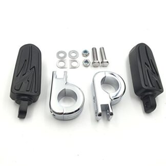 XHT(BC)- ENGINE GUARDS Flame Foot Pegs P Clamps For YAMAHA Roadstar XV KAWASAKI VULCAN 1.5''